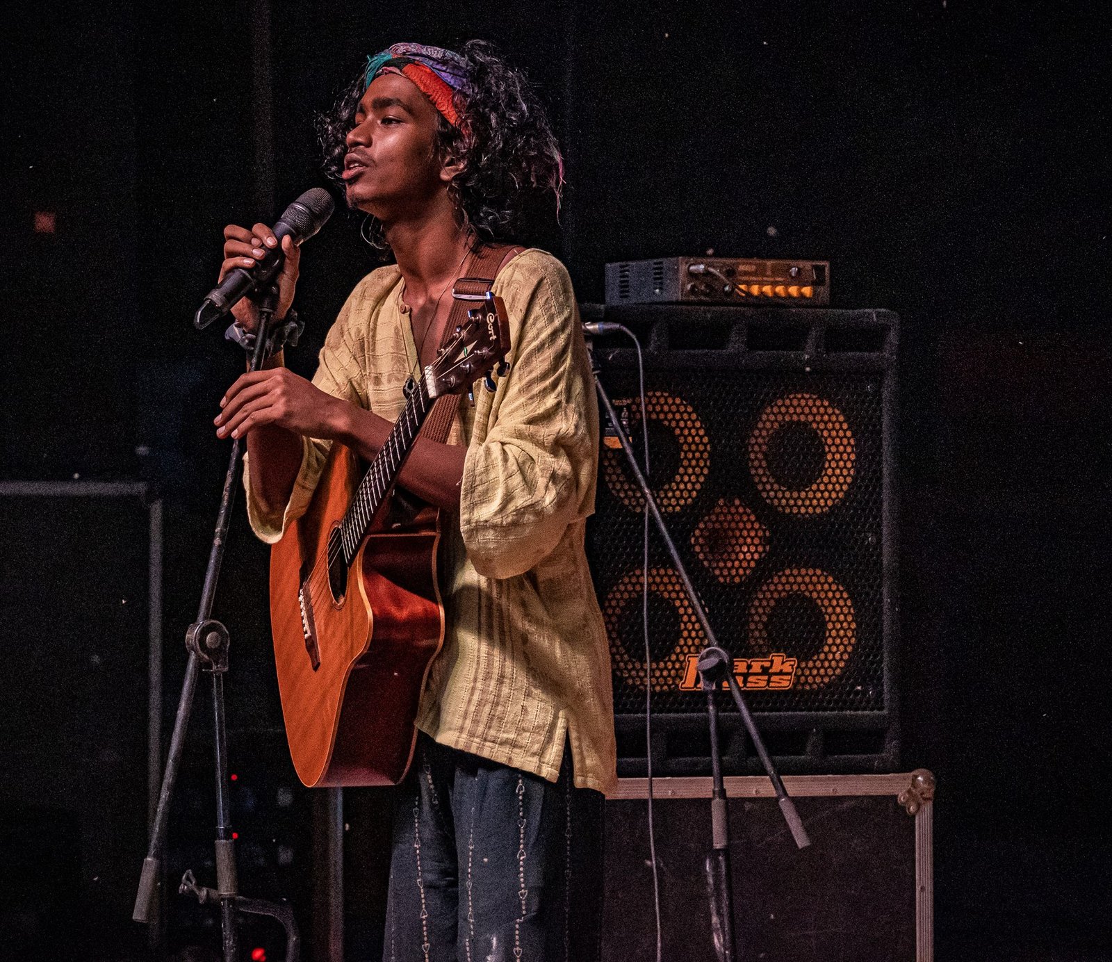 Zevela Creative event — singer with acoustic guitar