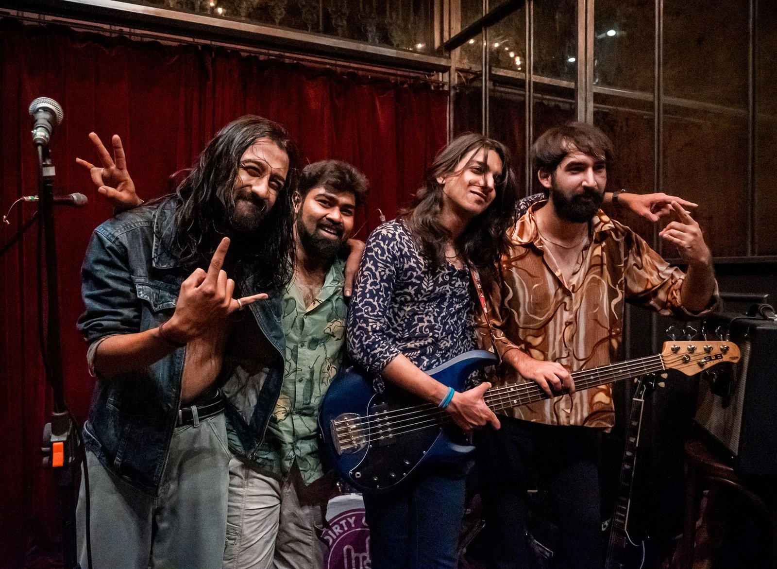 Zevela Creative event — band group portrait